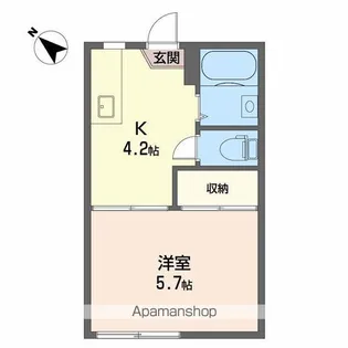 コーポ渡部【1階】の間取り