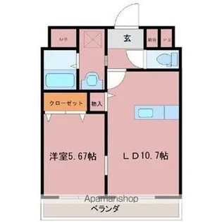 エメラルドマンション【5階】の間取り