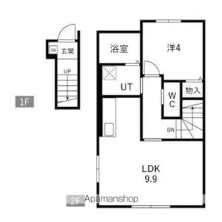 LEVEL VIJF B(ルベルファイフB)【2階】の間取り