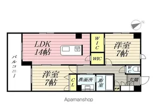 神奈川県横浜市栄区小菅ケ谷4丁目【マンション】の間取り