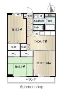 スピリトーゾ桜田東【4階】の間取り