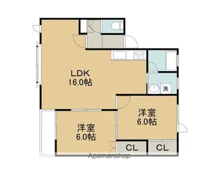ダンデライオンⅢ【201号室】の間取り