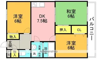 サワダハイツ【405号室】の間取り