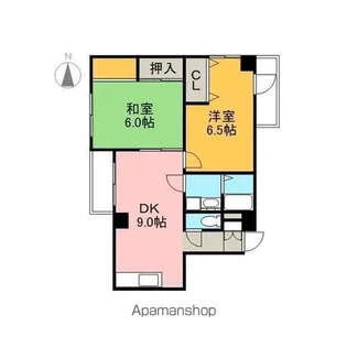 サンアド・テシガワラ【5階】の間取り