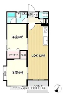 みなみ町ハイツ【2階】の間取り