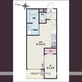 Jack kinjo1【3階】の間取り