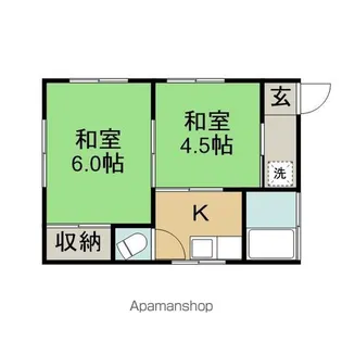 ハウス・アン【201号室】の間取り