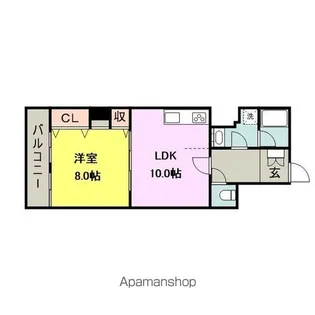 組坂ビル№12【1003号室】の間取り