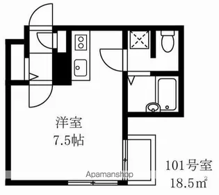 YOKOHAMA MAJESTIC ROOTS【1階】の間取り