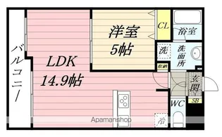 LUANA・AIR・RESIDENCE五橋【106号室】の間取り