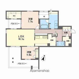 ミュリエル箕面【3階】の間取り