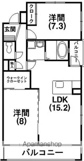 エクセルシア【101号室】の間取り