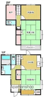 エステートピアワタナベ【1階】の間取り