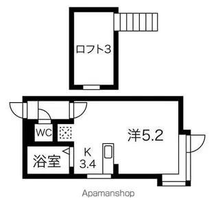 プチメゾンラメール【205号室】の間取り