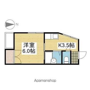 中島ビル【305号室】の間取り