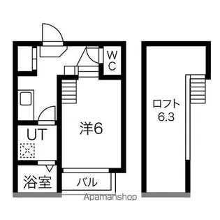 AIR DE VIVRE【203号室号室】の間取り