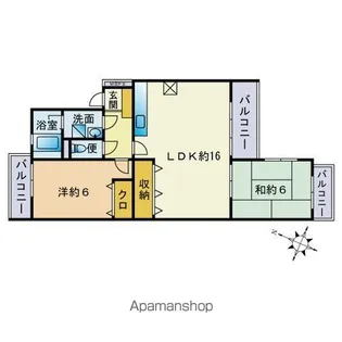 ロイヤルマンション浄水【1階】の間取り