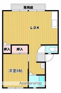 サンビレッジ弐番街D棟【1階】の間取り