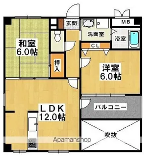 アレグレット高石【5階】の間取り