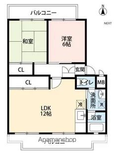 パークシティ白扇1号棟【3階】の間取り