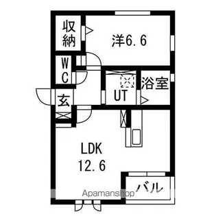 ウィズハイム新井町【1階】の間取り