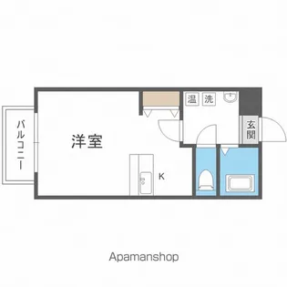 カルフール大通東【4階】の間取り