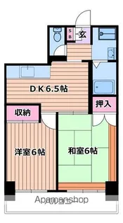 泉コープ西【5階】の間取り