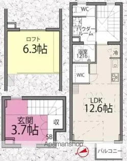 TAS経堂レジデンス【2階】の間取り