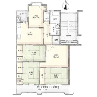 大森台住宅【5階】の間取り