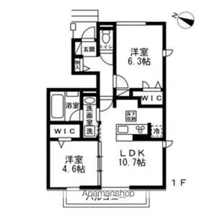 ミルヴィラージュ【1階】の間取り