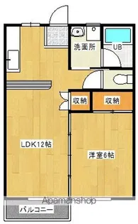 丸久第11コーポD棟【2階】の間取り