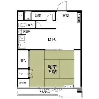 ハイツ東大手【408号室】の間取り
