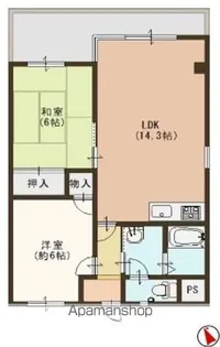メゾン・ド・クレール【3階】の間取り