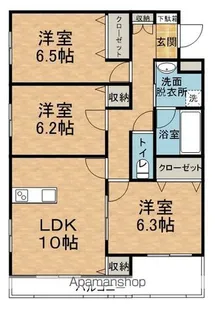エコーハイツⅢ【3階】の間取り