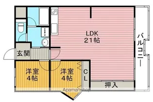 朝日プラザ東豊中【2階】の間取り