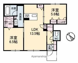 ソレアード【1階】の間取り