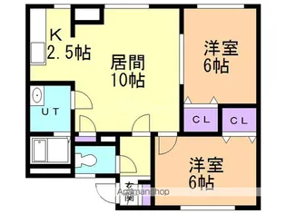 アーバンミチ【202号室】の間取り