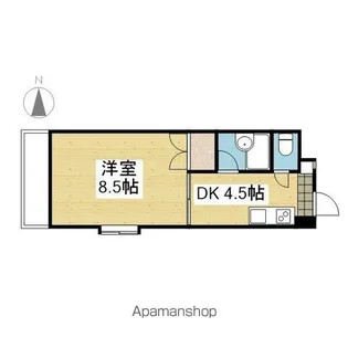 SELEコート一番館【411.号室】の間取り