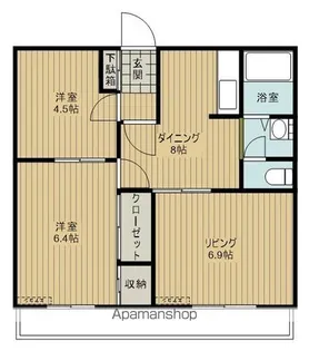 ビューラーアネックス【101号室】の間取り
