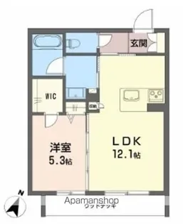 シャーメゾン ルーエ【1階】の間取り