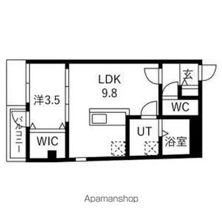 アヴァンセ一宮【1階】の間取り