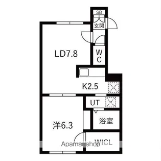 COURONNE D'OR(クロンドール)【2階】の間取り