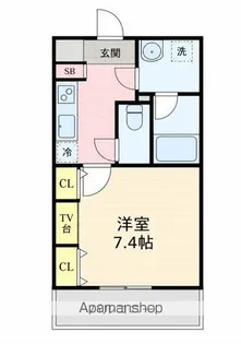 LEVICIA BLDG.Ⅲ【1階】の間取り