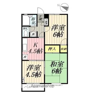 みさとガーデン【208号室】の間取り