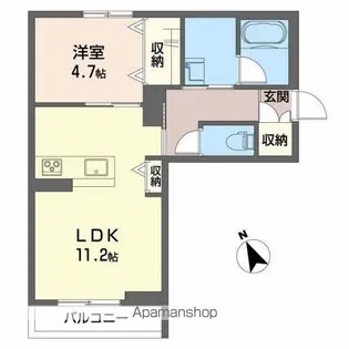 PARFAIT日ノ下【1階】の間取り