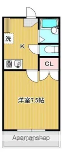 アルカディア矢賀【2階】の間取り