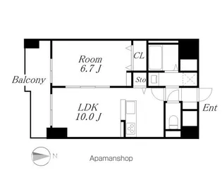 BRIGHT GATE 名古屋【9階】の間取り