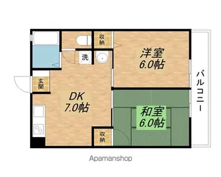 サンハイム伊勢【A-203号室】の間取り