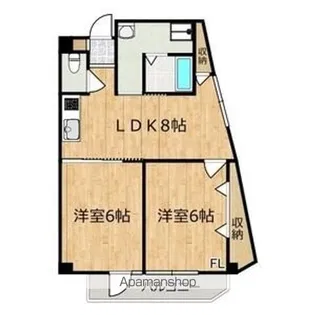 ヒロタマンション【3階】の間取り