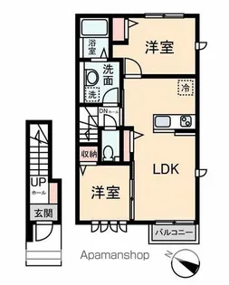 GRACA TERRACE【202号室】の間取り